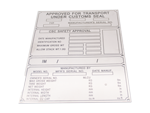 CIMC-D31-03 Shipping Container CSC Plate